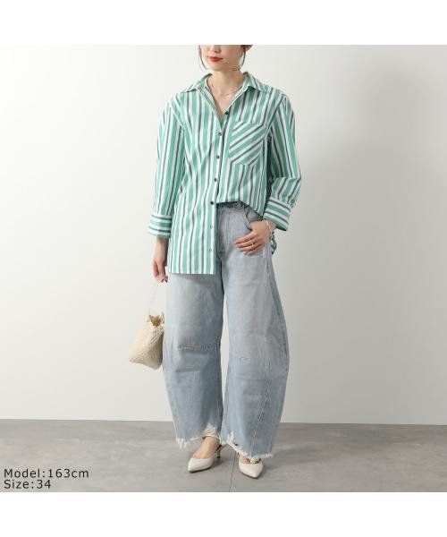 GANNI(ガニー)/GANNI 長袖 シャツ Stripe Cotton Shirt ストライプ/img02