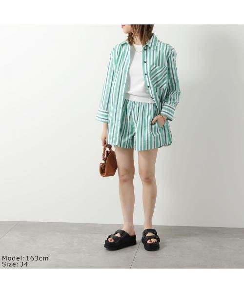 GANNI(ガニー)/GANNI 長袖 シャツ Stripe Cotton Shirt ストライプ/img03