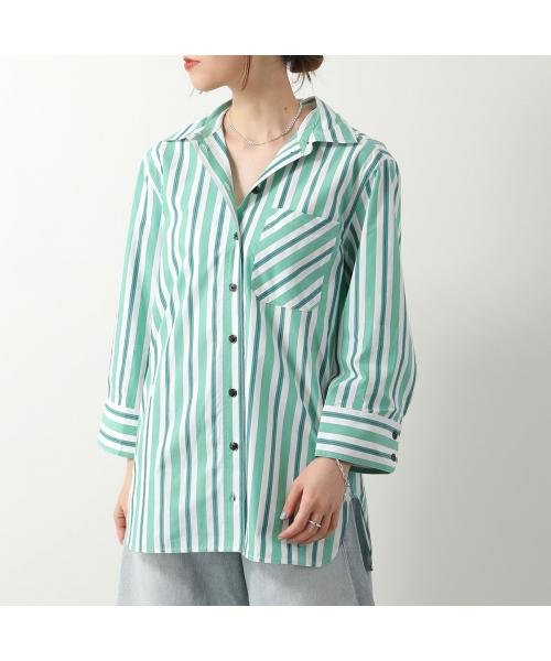 GANNI(ガニー)/GANNI 長袖 シャツ Stripe Cotton Shirt ストライプ/img05
