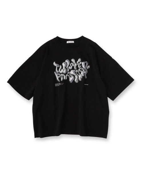 tk.TAKEO KIKUCHI(ティーケー　タケオキクチ)/メタルプリントTシャツ/img01