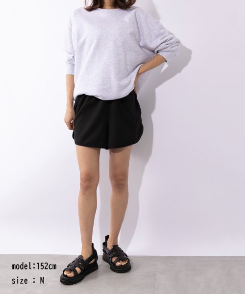 MAISON BREEZE Amu(MAISON BREEZE Amu)/【MAISON BREEZE Amu】Easy Short Pant ショートパンツ きれいめ ショート丈 ボトムス ウエストゴム イージーパンツ/img10