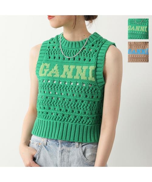GANNI(ガニー)/GANNI ニットベスト Cotton Rope Short Vest/img01