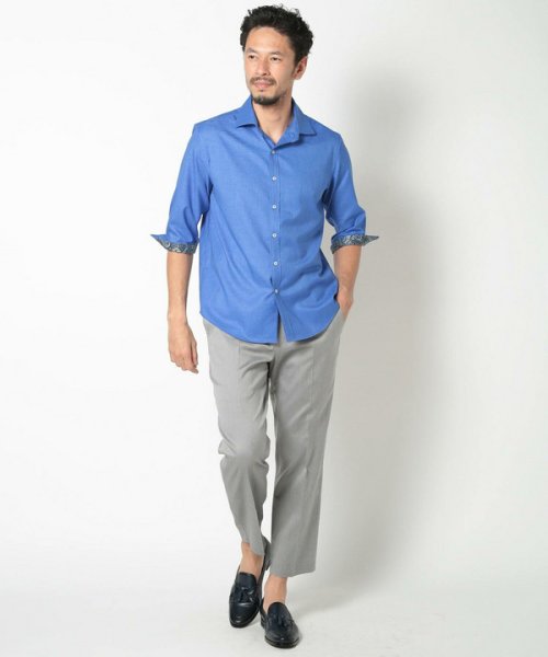 Men's Bigi(メンズビギ)/オクシィジュエルストレッチ7分シャツ/img03