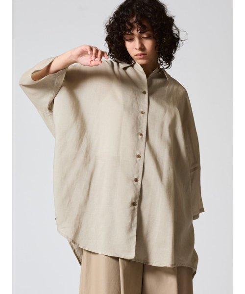 mizuiro ind ハーフスリーブワイドシャツ mizuiro ind