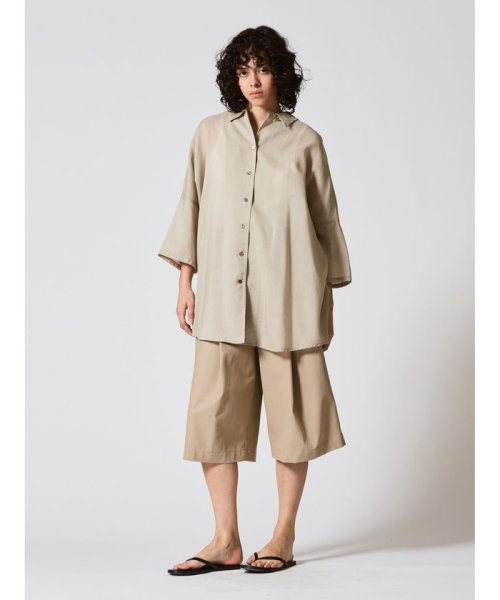 mizuiro ind ハーフスリーブワイドシャツ mizuiro ind