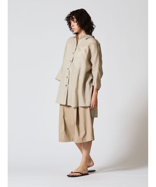 mizuiro ind ハーフスリーブワイドシャツ mizuiro ind