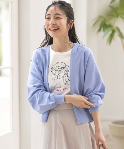 anySiS(エニィ　スィス)/線画×刺繍ロゴ Tシャツ/img04