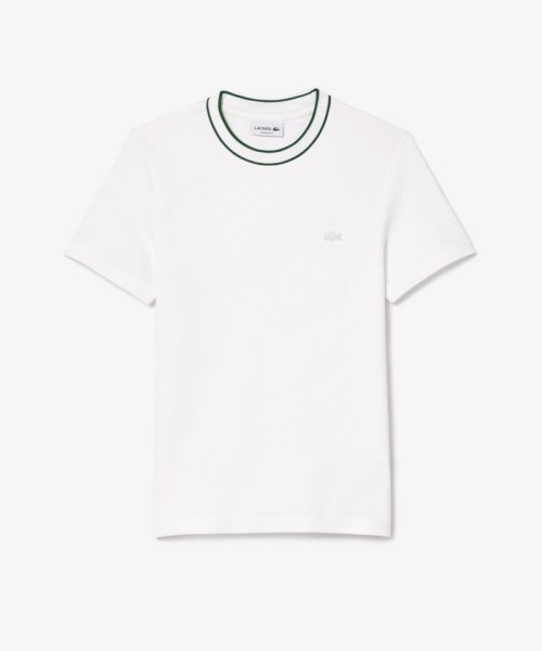 LACOSTE Mens(ラコステ　メンズ)/ラインドリブネック鹿の子地Tシャツ/img04