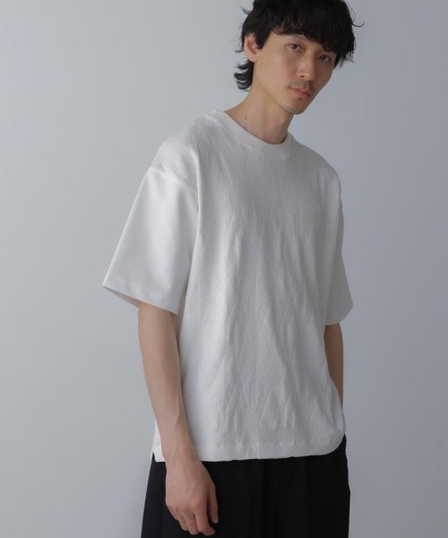 nano・universe(ナノ・ユニバース)/ツートーン切り替えTシャツ 半袖/img22