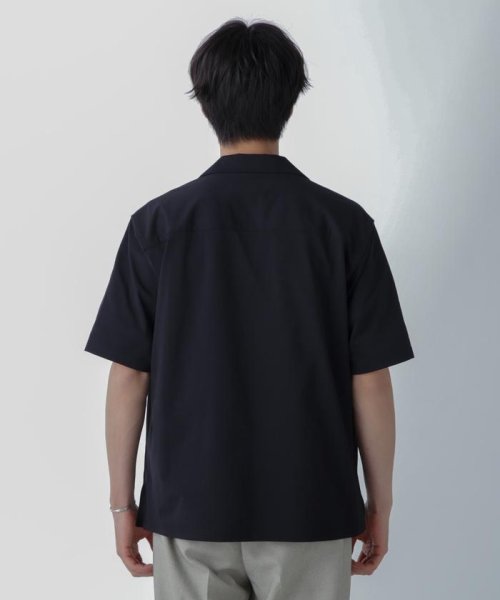 nano・universe(ナノ・ユニバース)/ドライジャージーオープンカラーシャツ 半袖(セットアップ可)/img13