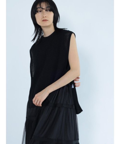 チュールレイヤードワンピース 9号 cm 着丈