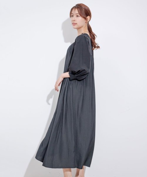 デザインヨーク切替ギャザーワンピース 人気・おすすめ｜使いやすい・旅行におすすめ 品質保証 全国発送 在庫限り