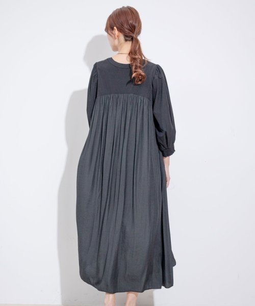 デザインヨーク切替ギャザーワンピース 人気・おすすめ｜使いやすい・旅行におすすめ 品質保証 全国発送 在庫限り