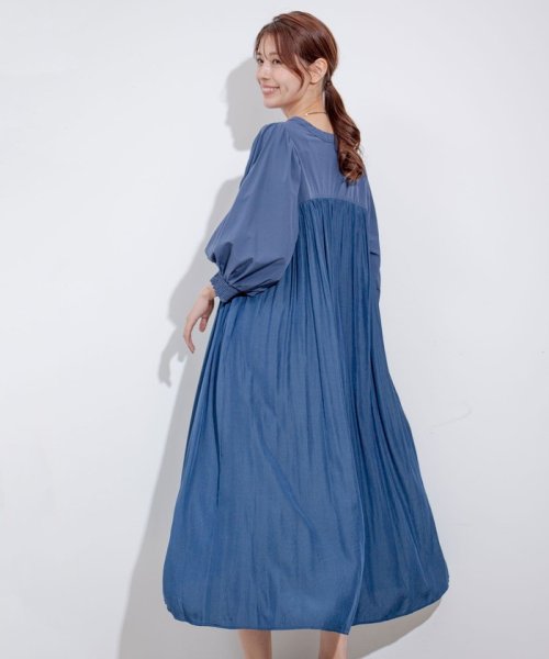 デザインヨーク切替ギャザーワンピース 人気・おすすめ｜使いやすい・旅行におすすめ 品質保証 全国発送 在庫限り