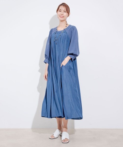 デザインヨーク切替ギャザーワンピース 人気・おすすめ｜使いやすい・旅行におすすめ 品質保証 全国発送 在庫限り