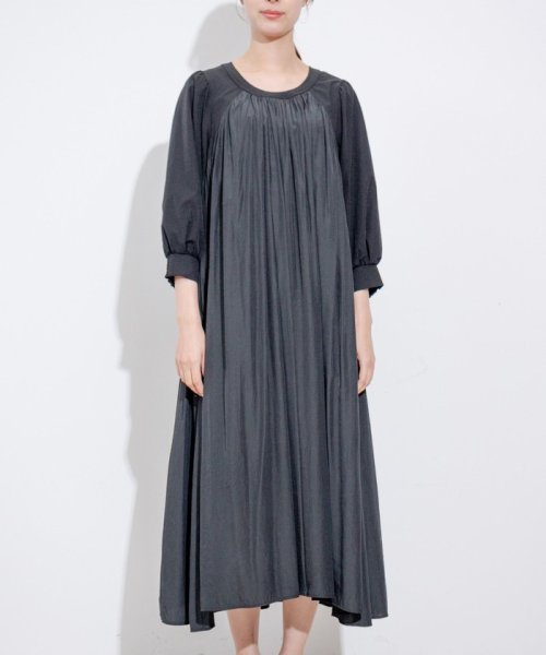 デザインヨーク切替ギャザーワンピース 人気・おすすめ｜使いやすい・旅行におすすめ 品質保証 全国発送 在庫限り