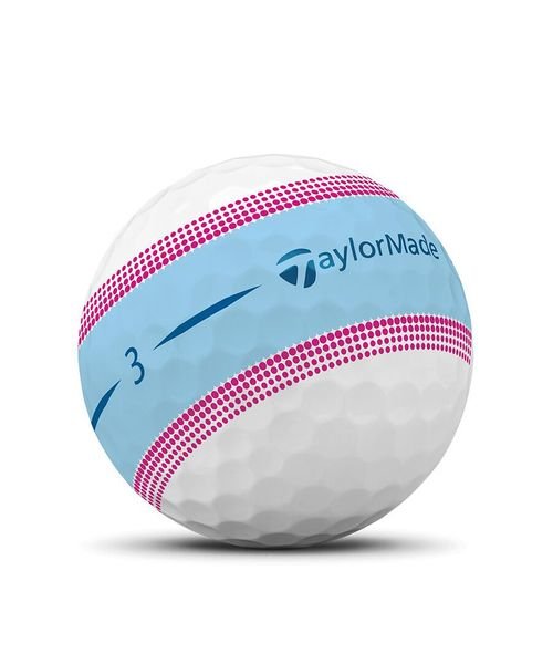 TaylorMade(テーラーメイド)/ツアーレスポンス ストライプ ボール ブルーピンク （３球入り）/img02