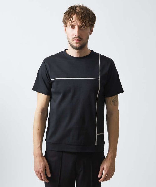5351POURLESHOMMES(5351POURLESHOMMES)/コンポジションライン 半袖Tシャツ/img02