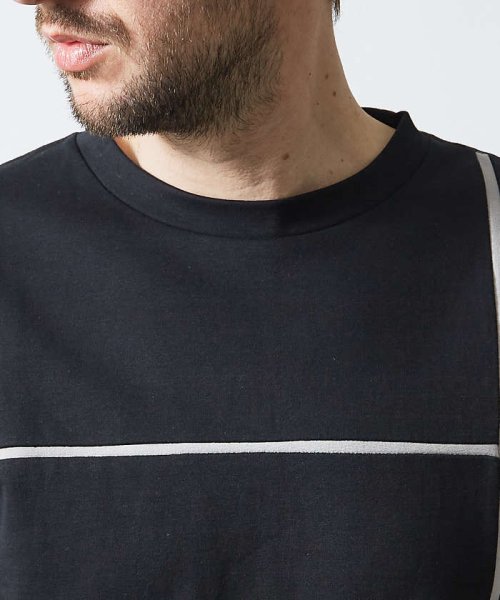 5351POURLESHOMMES(5351POURLESHOMMES)/コンポジションライン 半袖Tシャツ/img06