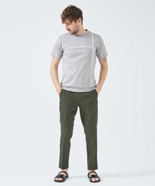 5351POURLESHOMMES(5351POURLESHOMMES)/コンポジションライン 半袖Tシャツ/img14