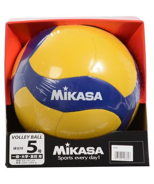 MIKASA(ミカサ)/バレー5号 レクリエーション 縫い 黄/青/img01