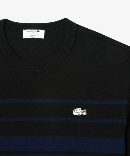 LACOSTE Mens(ラコステ　メンズ)/フランスメイドパネルボーダー鹿の子地Tシャツ/img14