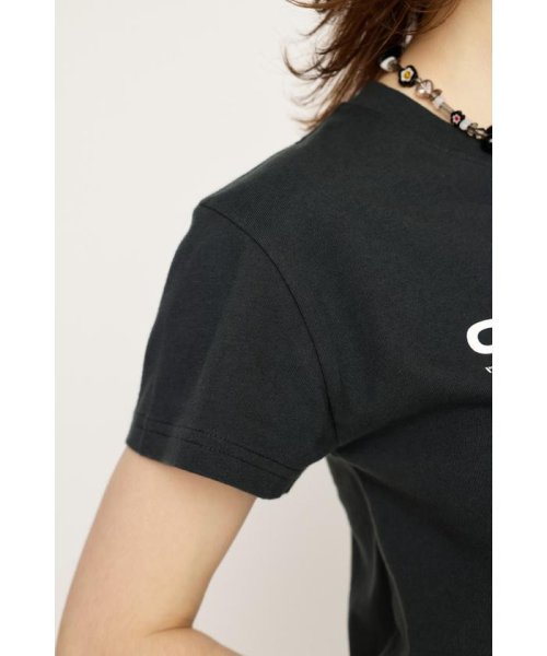 SLY(スライ)/CAUTION LOGO COMPACT Tシャツ/img15
