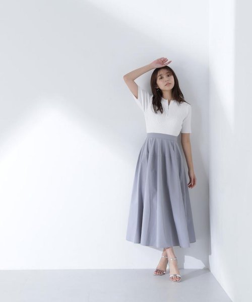 ハーフジップニットドッキングワンピース なし