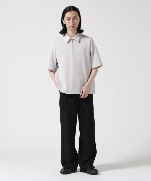 LHP(エルエイチピー)/CULLNI/クルニ/Stretch Georgette Zip Up Polo Shirt/img01