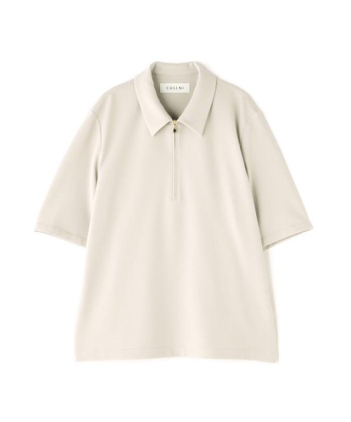 LHP(エルエイチピー)/CULLNI/クルニ/Stretch Georgette Zip Up Polo Shirt/img02