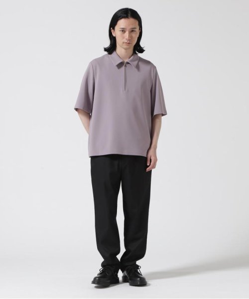 LHP(エルエイチピー)/CULLNI/クルニ/Stretch Georgette Zip Up Polo Shirt/img05