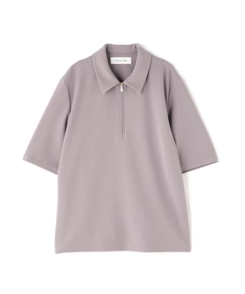 LHP(エルエイチピー)/CULLNI/クルニ/Stretch Georgette Zip Up Polo Shirt/img06
