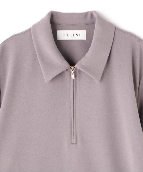 LHP(エルエイチピー)/CULLNI/クルニ/Stretch Georgette Zip Up Polo Shirt/img08