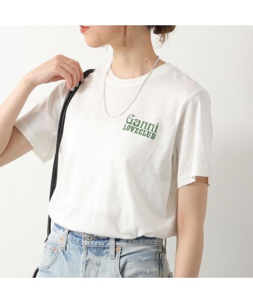 GANNI(ガニー)/GANNI 半袖 Tシャツ Thin Jersey Loveclub Relaxed T－shirt/img05