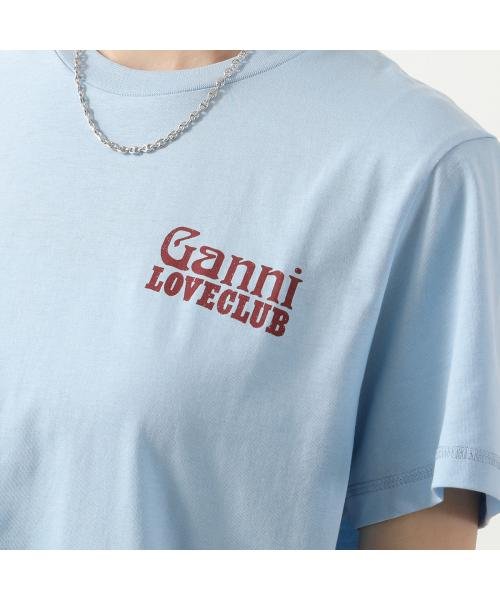GANNI(ガニー)/GANNI 半袖 Tシャツ Thin Jersey Loveclub Relaxed T－shirt/img07
