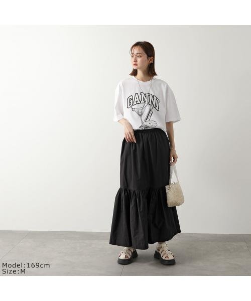 GANNI(ガニー)/GANNI 半袖 Tシャツ Future Heavy Drop Shoulder T－shirt/img02