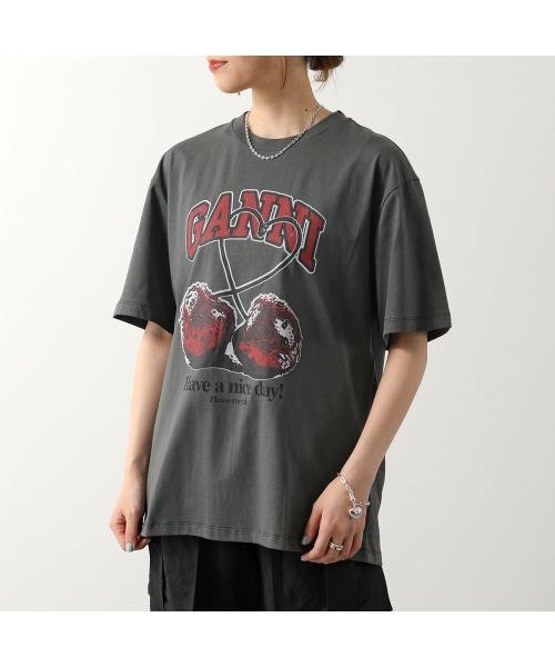GANNI(ガニー)/GANNI 半袖 Tシャツ Future Heavy Drop Shoulder T－shirt/img05