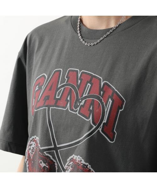 GANNI(ガニー)/GANNI 半袖 Tシャツ Future Heavy Drop Shoulder T－shirt/img08