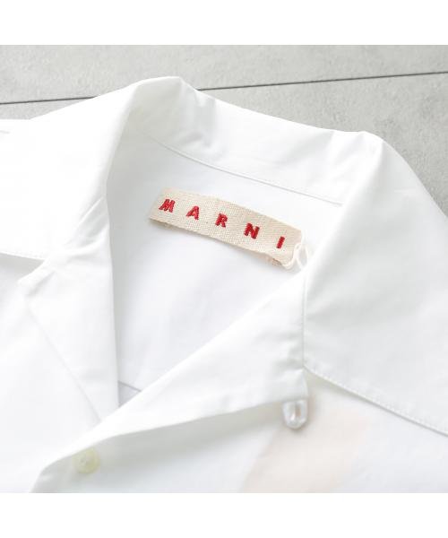 MARNI ボウリングシャツ CUMU0213P8 USCT88 ポプリン ボウリングシャツ CUMU0213P8 USCT88