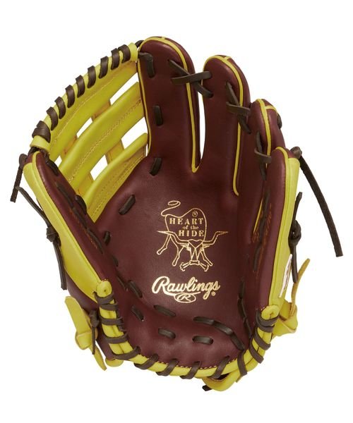 軟式 HOH MLB COLOR SYNC(エイチオーエイチエムエルビーカラーシンク)934FS－チョコ/イエロー HOH MLB COLOR I1646749355(12650円)