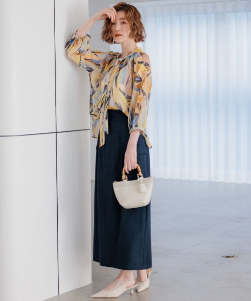 【WEB限定】Ratti ペインティングプリント ブラウス ペインティングプリント 品番 Ratti SKWOCS0208 ブラウス BLWOCS0208