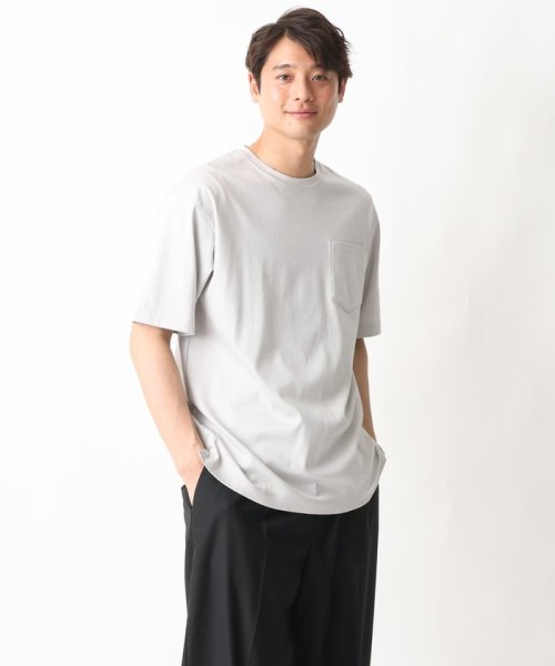 a.v.v (MEN)(アー・ヴェ・ヴェメンズ)/【接触冷感】ハイクオリティーコットンシルケットTシャツ/img43