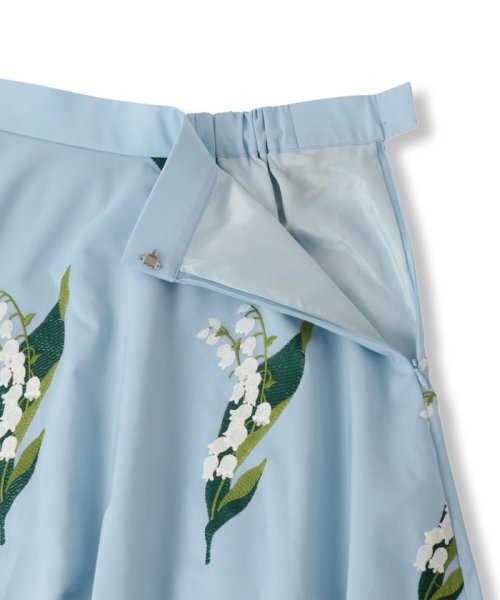 Viaggio Blu(ビアッジョブルー)/スズラン刺繍サーキュラースカート/img10