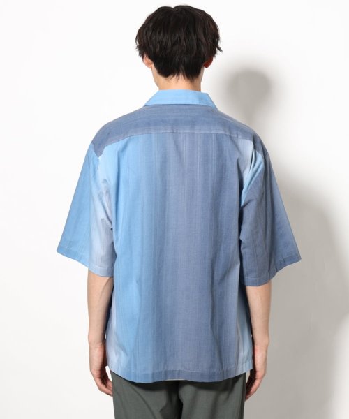 a.v.v (MEN)(アー・ヴェ・ヴェメンズ)/【軽くて涼しい】グラデーションプリントオープンカラーシャツ ５分袖/img14
