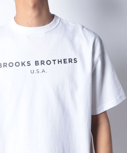 Brooks Brothers(ブルックス ブラザーズ（メンズ）)/【WEB限定】SS24 LOGO Series コットン ロゴプリント クルーネック Tシャツ/img03