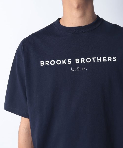 Brooks Brothers(ブルックス ブラザーズ（メンズ）)/ 【WEB限定】SS24 LOGO Series コットン ロゴプリント クルーネック Tシャツ/img03