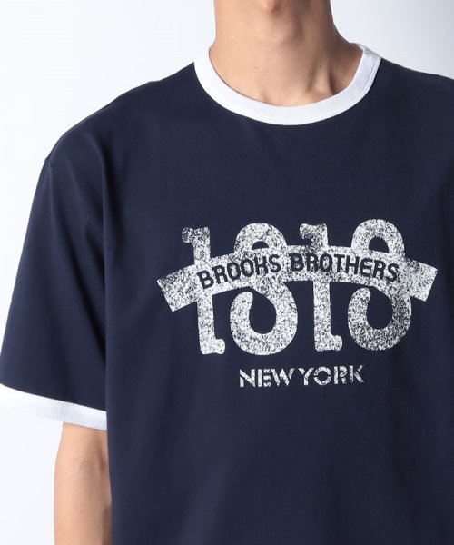 Brooks Brothers(ブルックス ブラザーズ（メンズ）)/【WEB限定】SS24 LOGO Series コットン ロゴプリント リンガーＴシャツ/img09