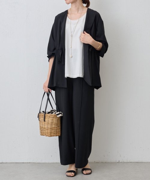 《LIVETART》ライトジョーゼットワイドパンツ LIVETART