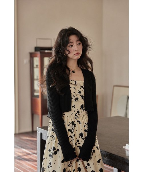 RINRE(リンレ)/韓国 ファッション   メイフラワーAラインロングワンピース ドレス/img24