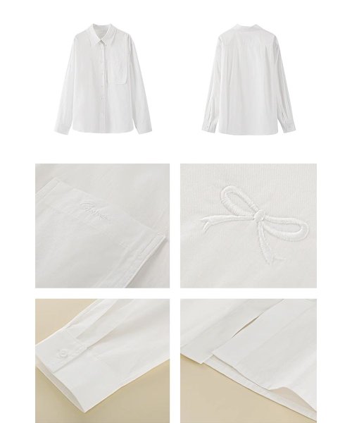 RINRE(リンレ)/韓国 ファッション バーナードクラシック ルーズフィット ワイシャツ/img15